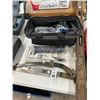 Image 1 : Machete, Tree Pruner, Grease Gun, Vintage Level, Tool Bag w/Hardware
