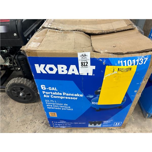 Kobalt 6 Gal. Portable Pancake Air Compressor
