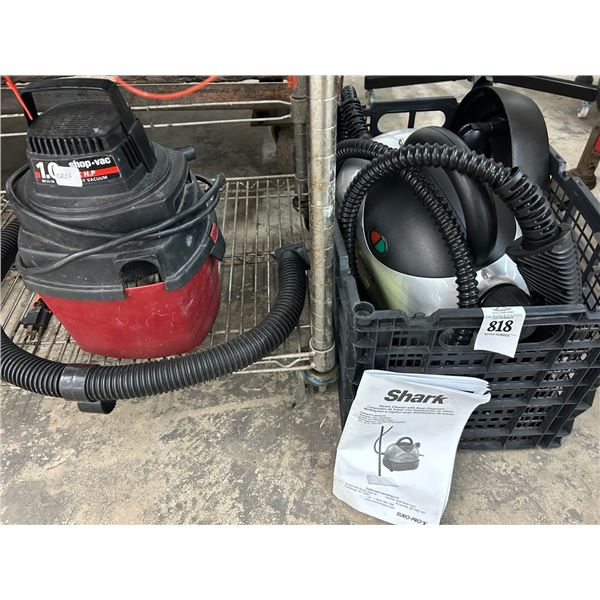 Shark Steam Cleaner, Mini Shop Vac