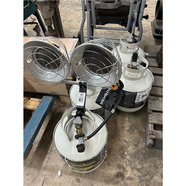 Mr. Heater Double LP Mount Heater,  5 LP Tanks