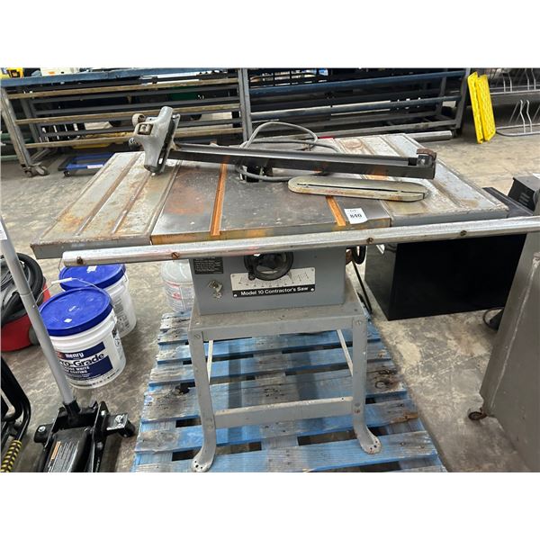Rockwell # 10 Contractor Table Saw