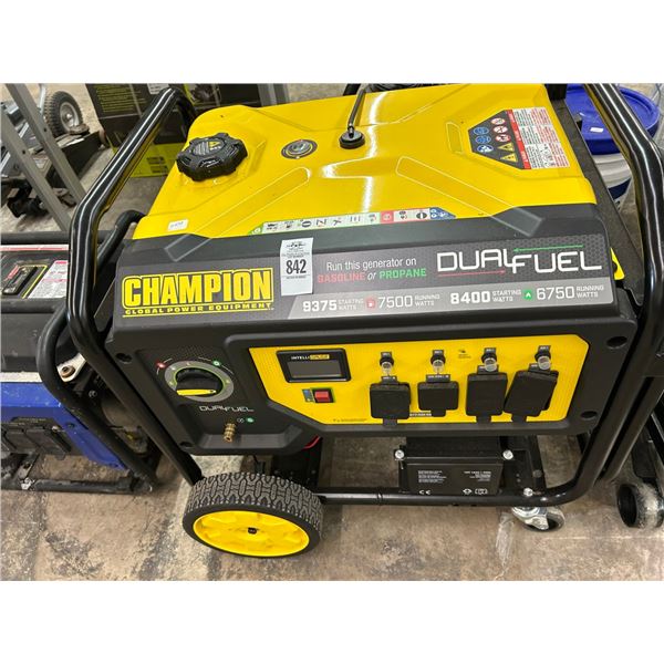 Champion Dual Fuel  7500W  Portable Generator