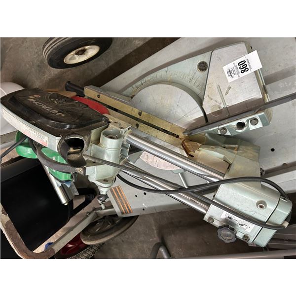 Hitachi Sliding Miter Saw w/Sawbuck Style Dolly