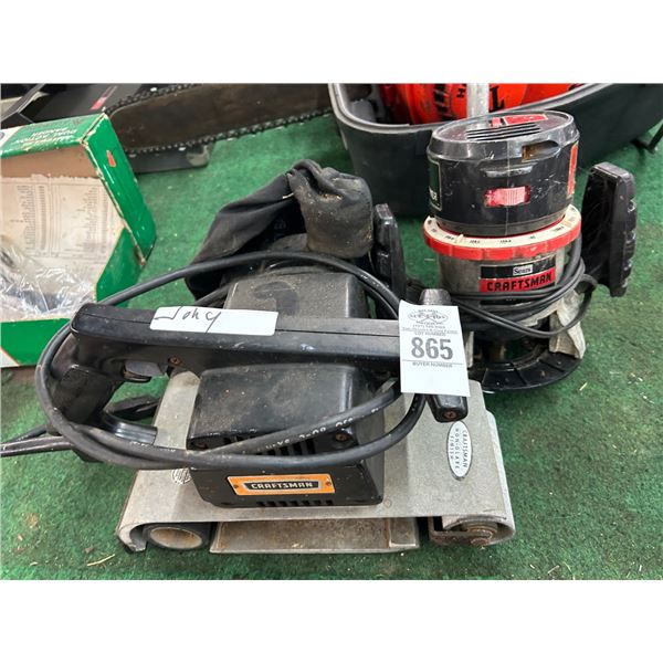 Craftsman Belt Sander, Router
