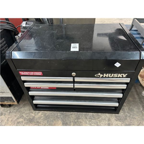 Husky 7 Compartment Toolbox w/Some Tools