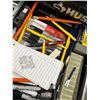 Image 5 : Husky 7 Compartment Toolbox w/Some Tools