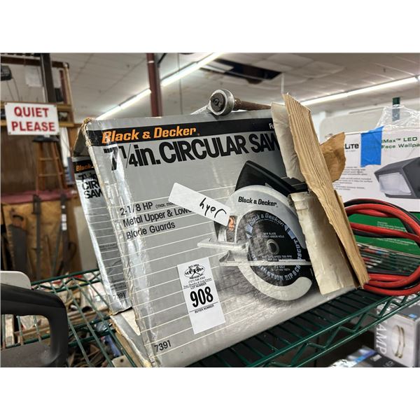 B & D Electric Circular Saw, Jumper Cables
