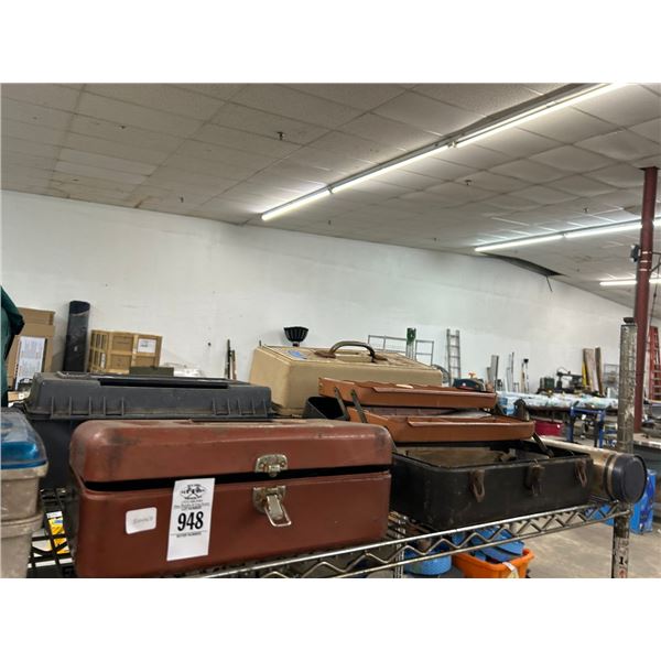 Top Shelf w/Tackle Boxes, Tackle, Winches, Duffle