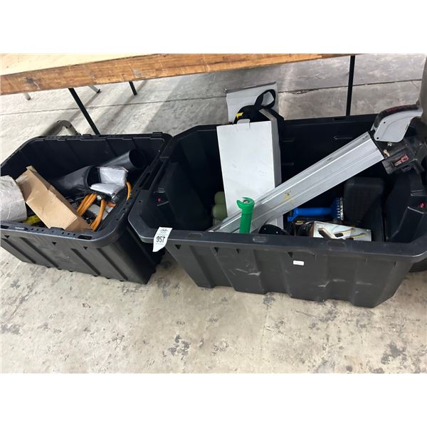 Bins 2 w/Ext. Cord, Asst. Supplies