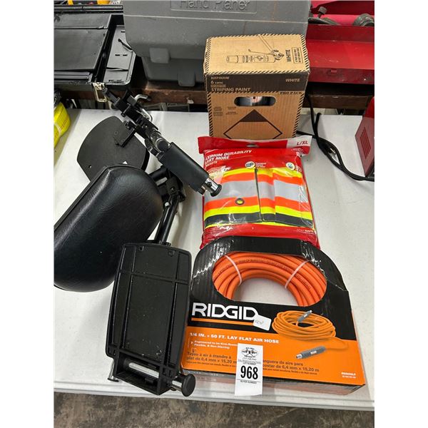 Wheelchair Steps, Safety Vest, Air Hose, Stripping Paint