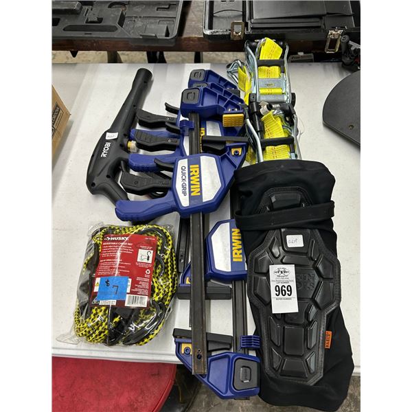 Wood Clamps, Tie Down Straps, Bungees, Pressure Washer Wand