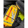Image 2 : Tool Bags w/Tire Chucks, Safety Helmet, Jumper Cables, Vest, Duffle