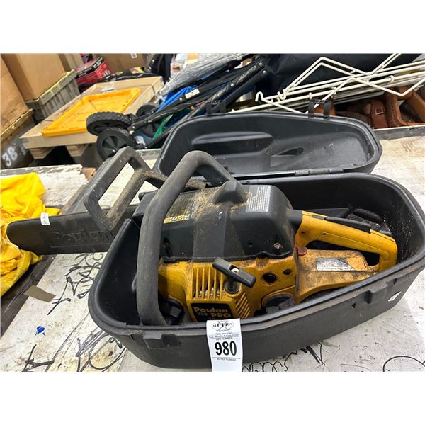 Poulan 222 Pro Gas Chainsaw w/Case
