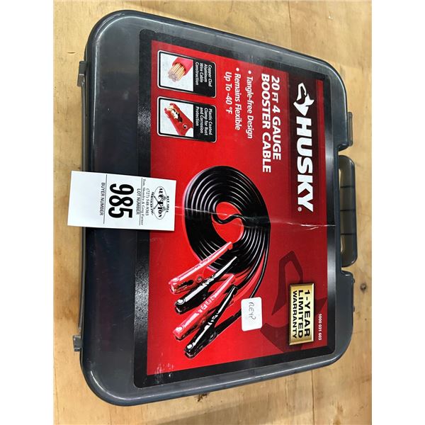 Husky 20'  4 Gauge Booster Cable