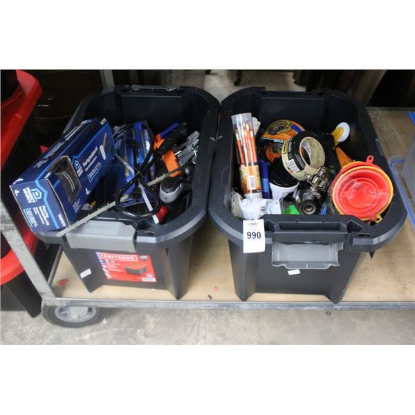Craftsman Totes 2 w/Asst. Hand Tools