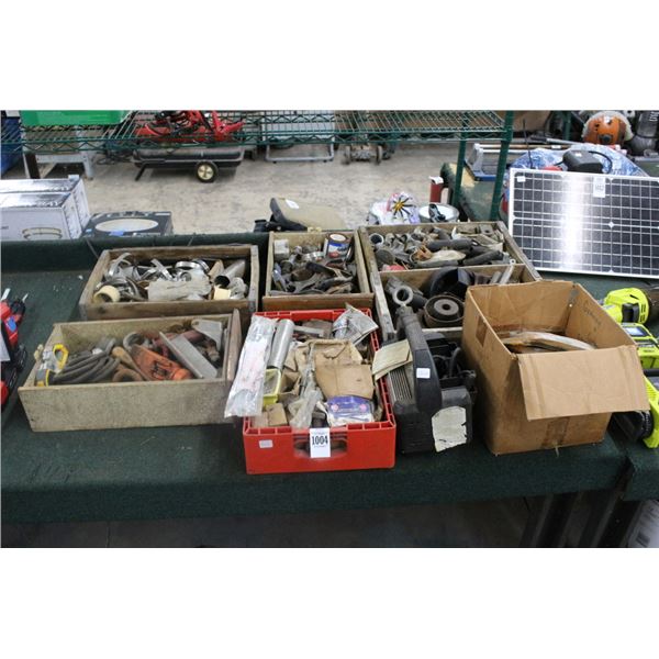 Battery Charger, Asst. Bins 7 w/Tools, Hardware, Supplies