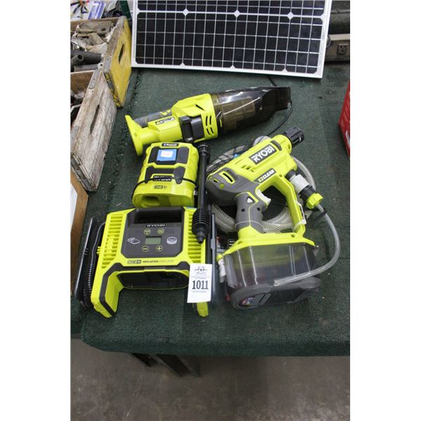 Ryobi Cordless Pressure Washer, Inflator, Hand Vac, Radio - No Batteries/Charger