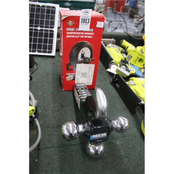 Spare Tire Carrier, 4 Ball Hitch Sleeve