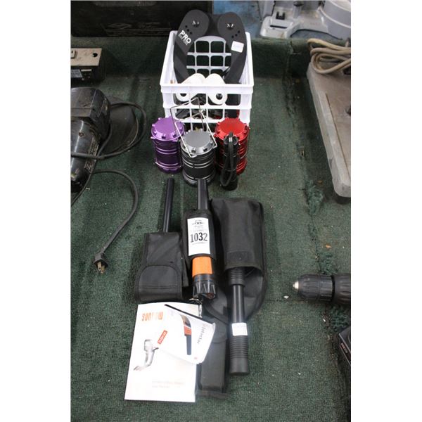 Metal Detectors 2, Folding Spade Shovel, Flashlights, Tools