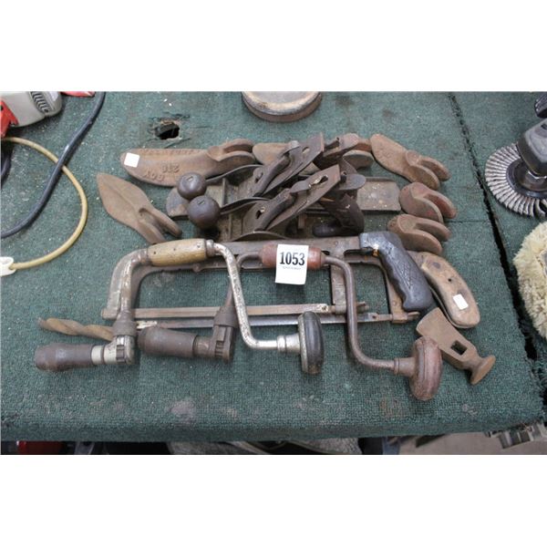 Old Hand Planes, Manual Drills, Hacksaws, More