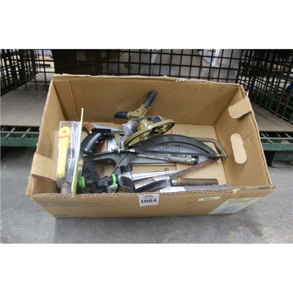 Trimmer Head, Sprinklers, Grease Gun, Tools
