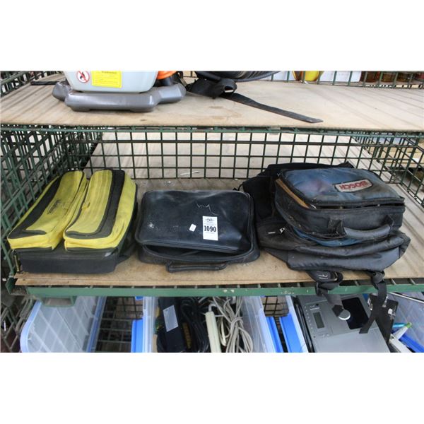 Timing Guns, Hardware Bin, Shoeshine Kit, Backpack