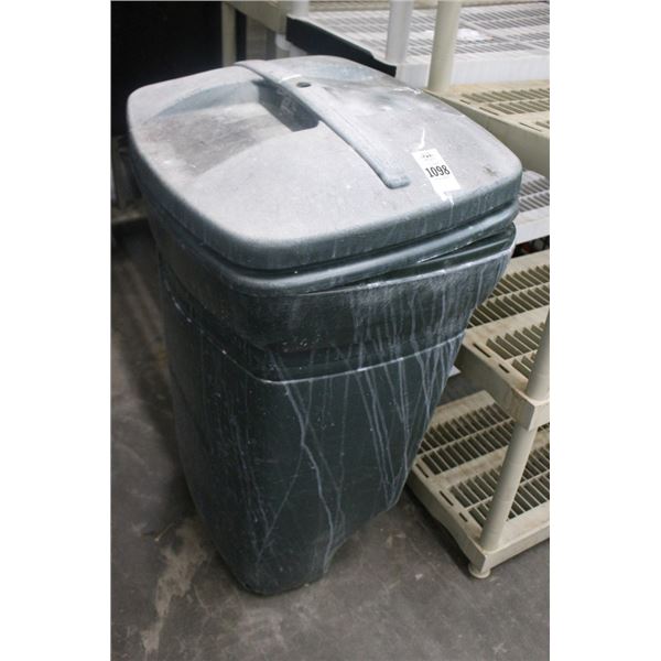 Green Garbage Can