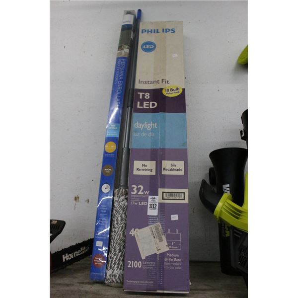 Phillips LED  4' Bulbs, Mop, Sunshade