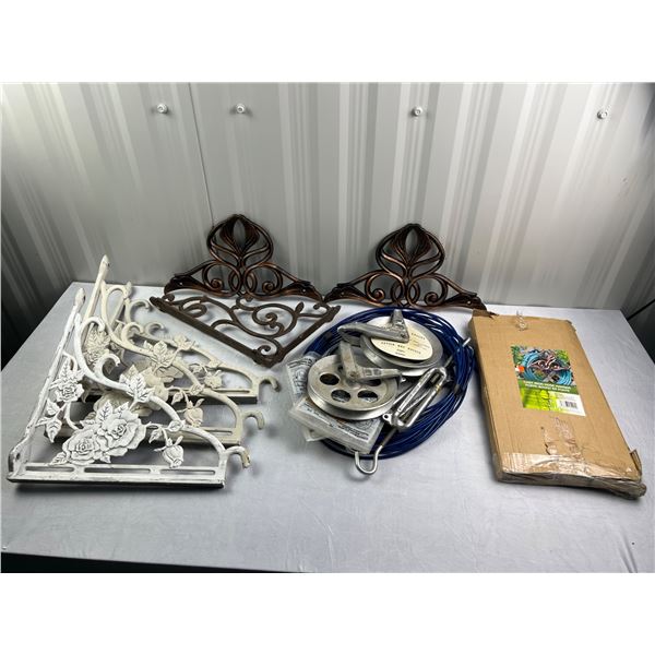 Cast Iron Decor and Clothes Line
