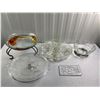 Image 1 : Various Glass Serving Platters and Bowls