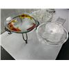 Image 3 : Various Glass Serving Platters and Bowls