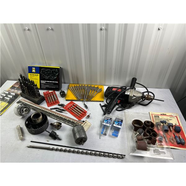 Sears 3/8" Hammer Drill with Bits and Accessories