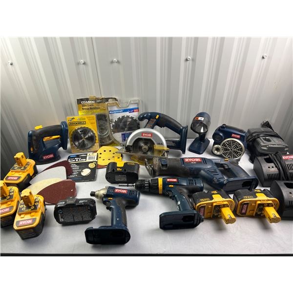 Ryobi Cordless Power Tool Lot