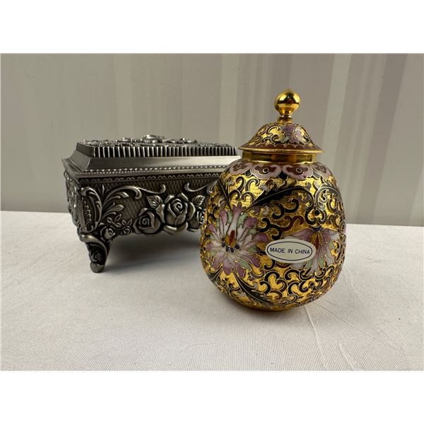 Jewelry Box and Vase
