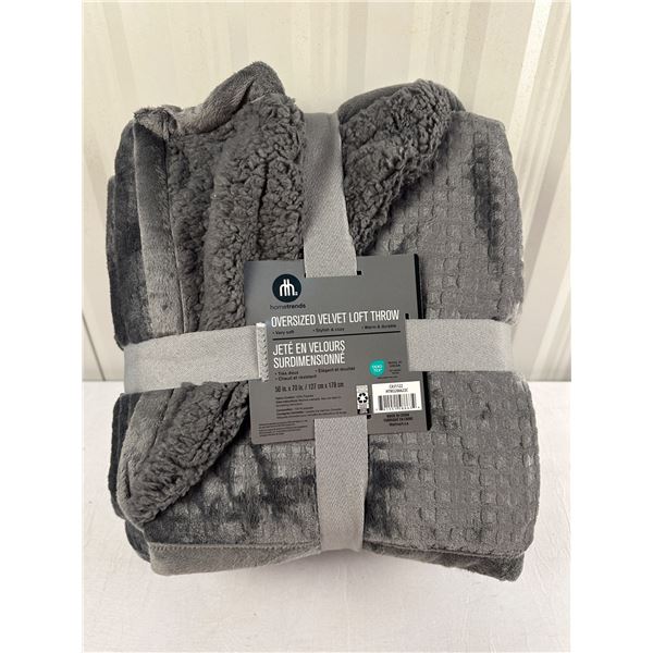 Oversized Velvet Loft Throw