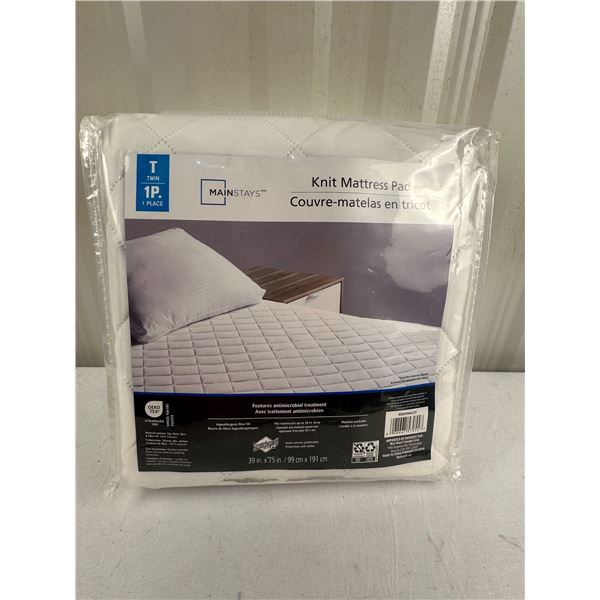 Twin Knit Mattress Pad