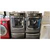 Image 1 : MAYTAGE MAXIMA HE FRONT LOAD WASHER & DRYER SET WITH PEDESTAL DRAWERS