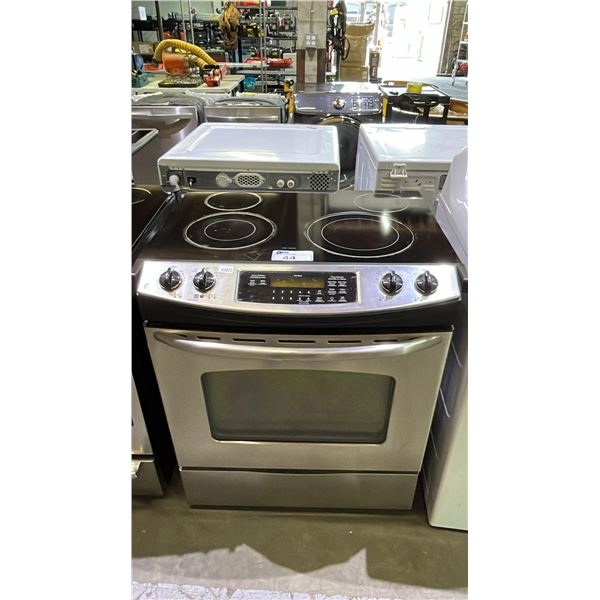 GE 4-BURNER GLASS TOP RANGE