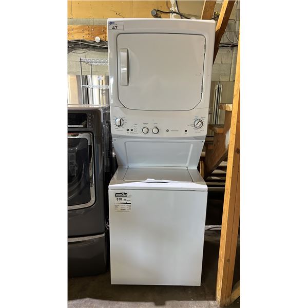 GE STACKING WASHER & DRYER