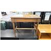 Image 3 : 4-CUBBY WOOD SHELF, WOOD CONSOLE TABLE & WOOD SIDE TABLE