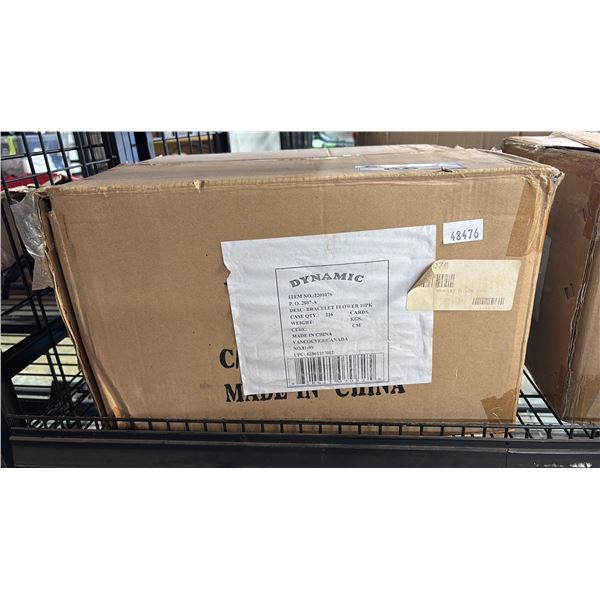 BOX OF DYNAMIC PARTY FASHION JEWELRY FLOWER BRACELETS