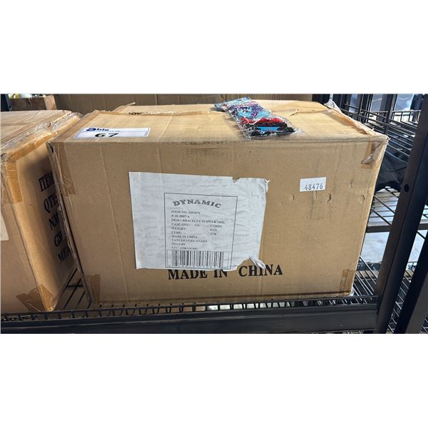 BOX OF DYNAMIC PARTY FASHION JEWELRY FLOWER BRACELETS