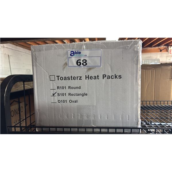 CASE OF TOASTERZ REUSABLE RECTACLE HEAT PACKS