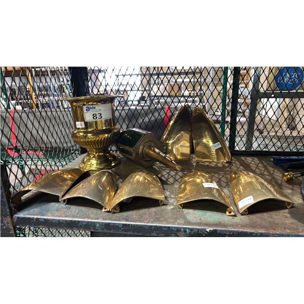 ASSORTED BRASS DECORATIVE ITEMS