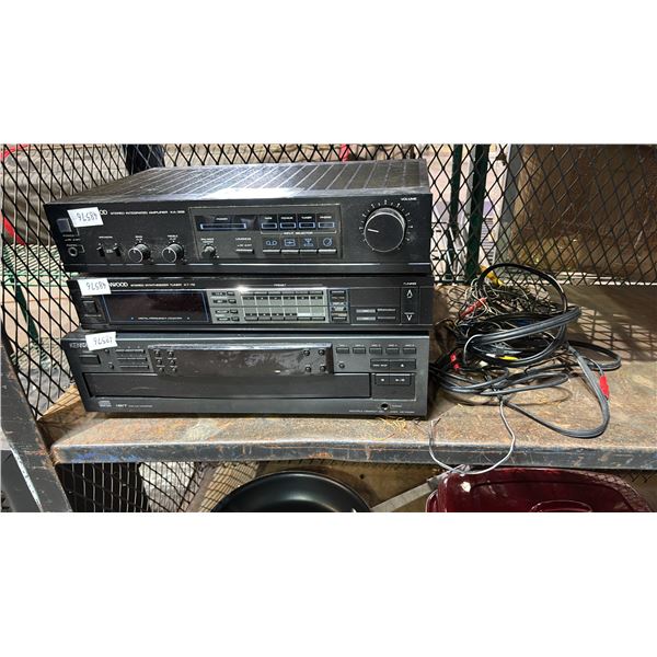 KENWOOD STEREO AMPLIFIER, KENWOOD STERIO TUNER & KENWOOD DUAL D/A COVERTER