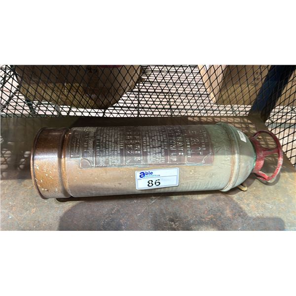 VINTAGE LA FRANCE FIRE ENGINE & FOAMITE LTD. FIRE EXTINGUISHER