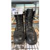 Image 1 : PAIR OF MEN'S SIZE 11 RIDGE STEEL TOE BOOTS: LEATHER UPPERS
