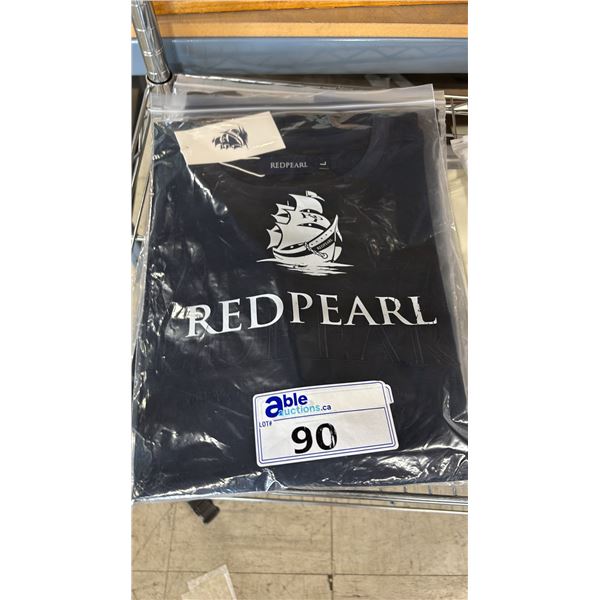 (4) *NEW WITH TAGS* RED PEARL SIZE L DEEP NAVY BLUE TEE SHIRTS