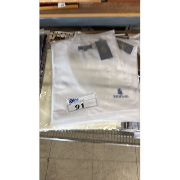 (6) *NEW WITH TAGS* RED PEARL SIZE L TEE SHIRTS: (4) WHITE (2) CREAM