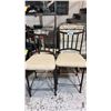 Image 1 : PAIR OF METAL FRAMED COUNTER HEIGHT STOOLS